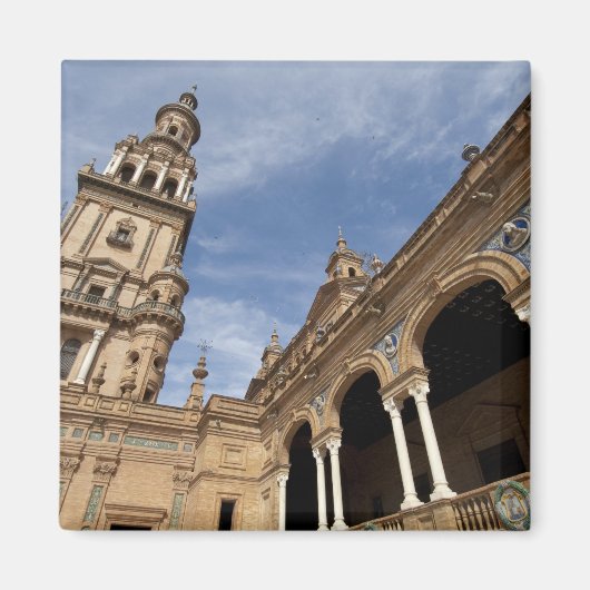 Plaza de Espana, Sevilla, Andalusië, Spanje Magneet (Voorkant)