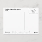 Plaza de España, Sevilla Briefkaart (Achterkant)