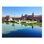 Plaza de España Sevilla Foto Afdruk (Voorkant)