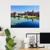 Plaza de España Sevilla Poster (Thuiskantoor)