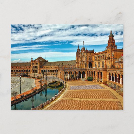 Plaza de Espana, Sevilla. Spanje Briefkaart (Voorkant)