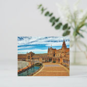 Plaza de Espana, Sevilla. Spanje Briefkaart (Staand voorkant)