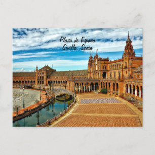 Plaza de Espana, Sevilla. Spanje Briefkaart