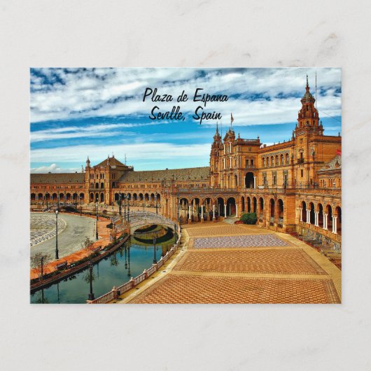 Plaza de Espana, Sevilla. Spanje Briefkaart (Voorkant)