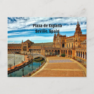 Plaza de Espana, Sevilla. Spanje Briefkaart