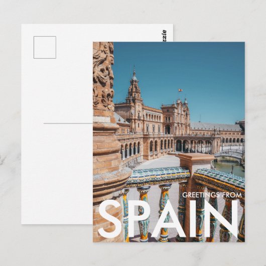 Plaza de España, Sevilla, Spanje Briefkaart (Voorkant / Achterkant)