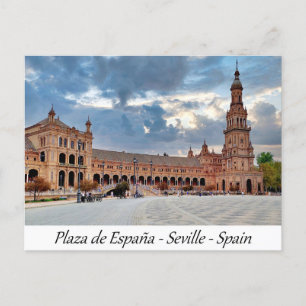 Plaza de España Sevilla Spanje Europa Briefkaart