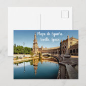 Plaza de España Sevilla Spanje Landmark Briefkaart (Voorkant / Achterkant)