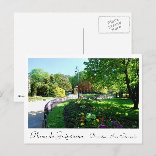 Plaza de Guipúzcoa en Donostia — San Sebastián Briefkaart (Voorkant / Achterkant)