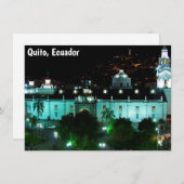 Plaza de la Independencia, Quito, Ecuador-kaart (Voorkant / Achterkant)