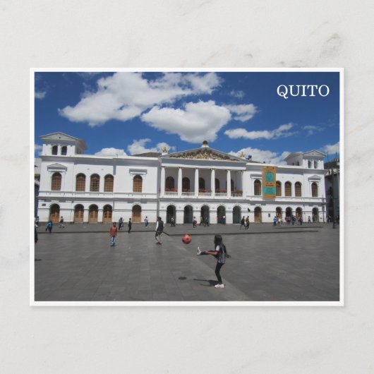 plaza de la onafhankencia quito briefkaart (Voorkant)