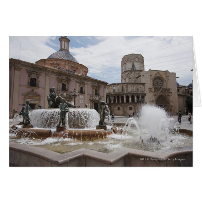 Plaza de la virgin en Basilica de virgen (Voorkant Horizontaal)