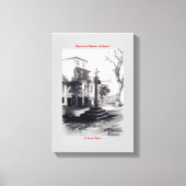 Plaza de las Bárbaras (A Coruña) Canvas Afdruk (Voorkant)