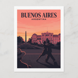 Plaza de Mayo, Buenos Aires Argentinië Reizen Briefkaart