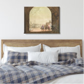 Plaza de Mayo, Buenos Aires, Argentinië, uit Le C Canvas Afdruk (Insitu (Slaapkamer))