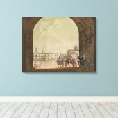 Plaza de Mayo, Buenos Aires, Argentinië, uit Le C Canvas Afdruk (Insitu (Houten vloer))