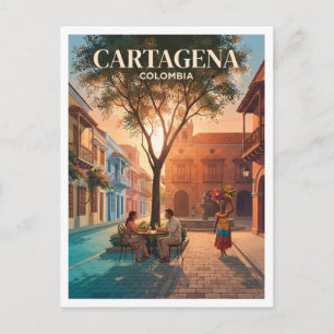 Plaza de San Diego Cartagena Colombia Souvenir Briefkaart