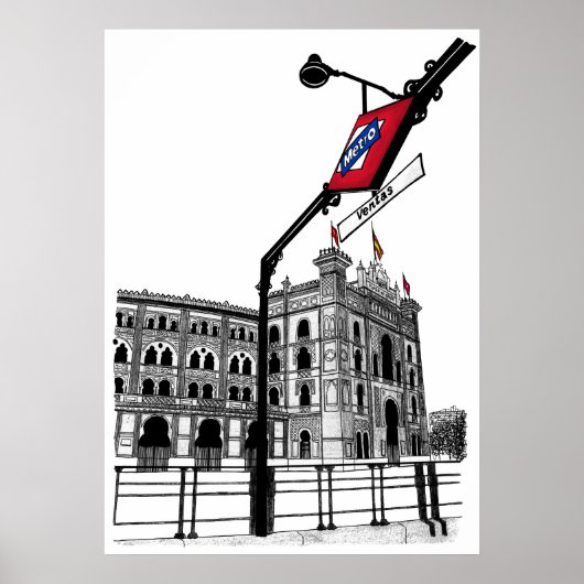 Plaza de Toros de las Ventas (Madrid) Poster (Voorkant)