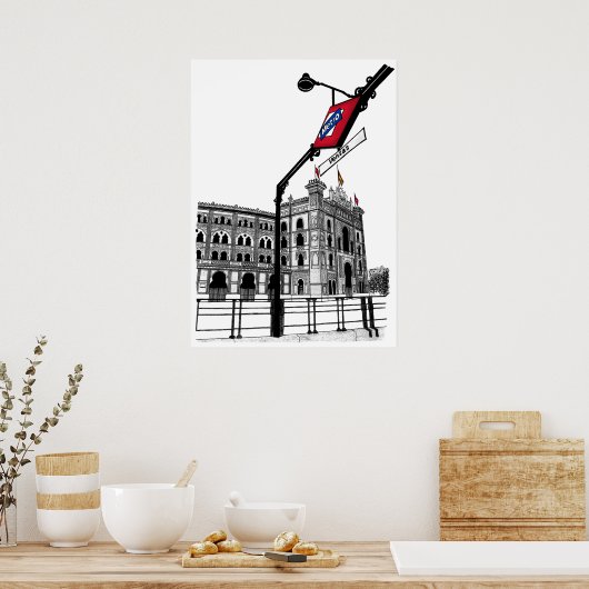 Plaza de Toros de las Ventas (Madrid) Poster (Keuken)