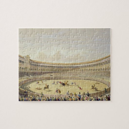 Plaza de Toros van Madrid, 1865 (kleur litho) Legpuzzel (Horizontaal)