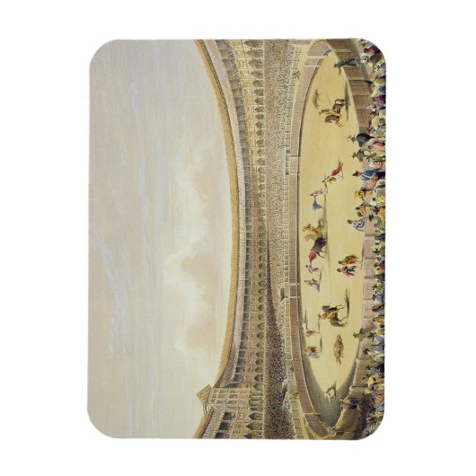 Plaza de Toros van Madrid, 1865 (kleur litho) Magneet (Verticaal)