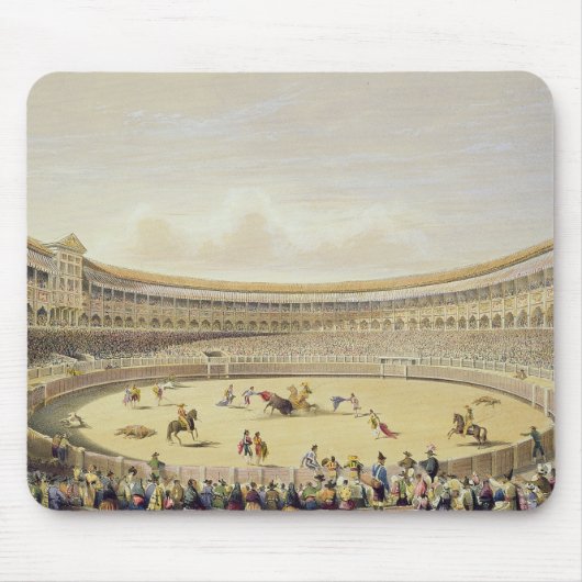 Plaza de Toros van Madrid, 1865 (kleur litho) Muismat (Voorkant)