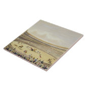 Plaza de Toros van Madrid, 1865 (kleur litho) Tegeltje (Zijkant)