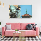 Plaza details canvas afdruk (Insitu (Woonkamer))