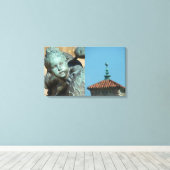 Plaza details canvas afdruk (Insitu (Houten vloer))