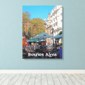 Plaza Dorrego in de middag Canvas Afdruk (Insitu (Houten vloer))