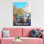Plaza Dorrego in de middag Canvas Afdruk (Insitu (Woonkamer))