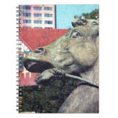 Plaza Fountain Horse Detail Notitieboek (Voorkant)