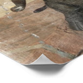 Plaza-gebouw en gieterijgegevens poster (Hoek)