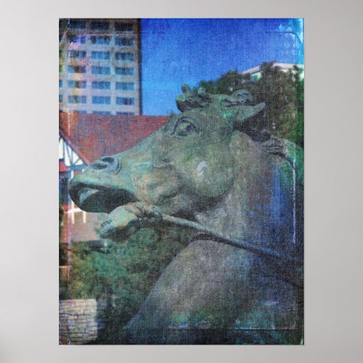 Plaza Horse Blues Poster (Voorkant)