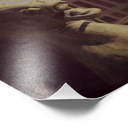 Plaza Horse Foto Afdruk (Hoek)