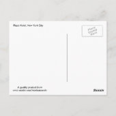 Plaza Hotel, New York City Briefkaart (Achterkant)