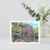 Plaza Joaquín Edwards Bello (acuarela) Briefkaart (Staand voorkant)