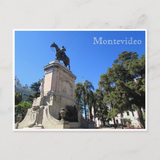 plaza libertad montevideo briefkaart (Voorkant)