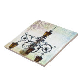 Plaza licht met ondergrond tegeltje (Zijkant)