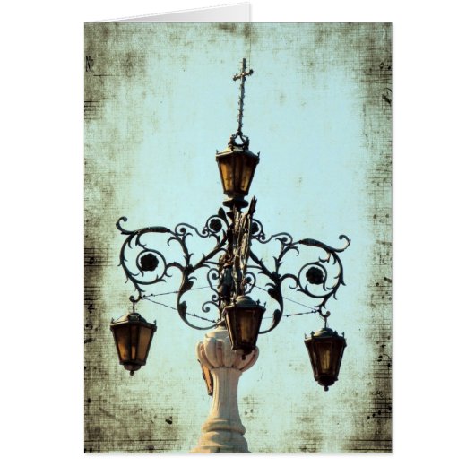 Plaza lichte Muzieknoten grunge All Occasion Blank (Voorkant)