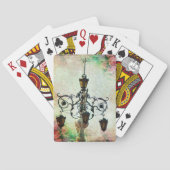 Plaza Light Floral Grunge Pokerkaarten (Achterkant)