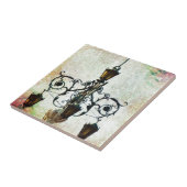 Plaza Light Floral Grunge Tegeltje (Zijkant)
