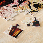 Plaza Light Pink Grunge Legpuzzel (Zijkant)