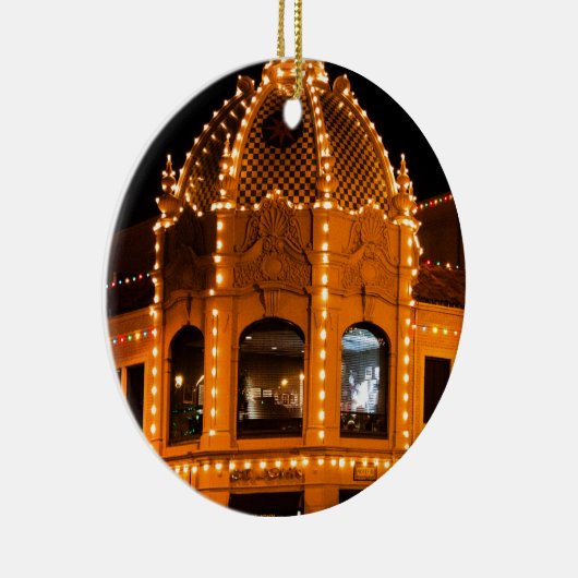 Plaza lights in Kansas City! Keramisch Ornament (Rechts)