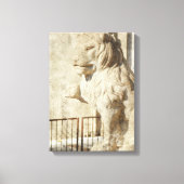 Plaza Lion Canvas Afdruk (Voorkant)