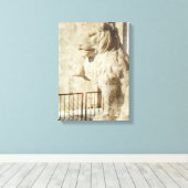 Plaza Lion Canvas Afdruk (Insitu (Houten vloer))