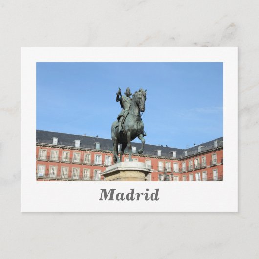 Plaza Mayor, Briefkaart Madrid (Voorkant)