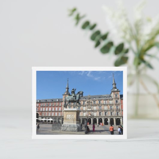 Plaza Mayor, Briefkaart Madrid (Staand voorkant)