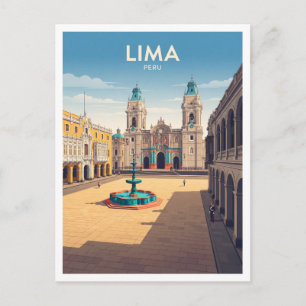 Plaza Mayor de Lima Peru Briefkaart