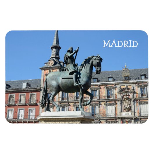 Plaza Mayor, Madrid Premium Magnet Magneet (Horizontaal)